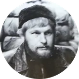 Christer Johansson, ordförande i Emmpatus Åkvarn — äldre svartvitt fotografi